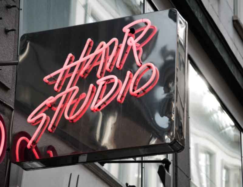 Hair salon shop logo
