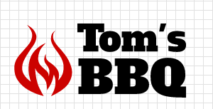 Logo design sample with symbol on the left.