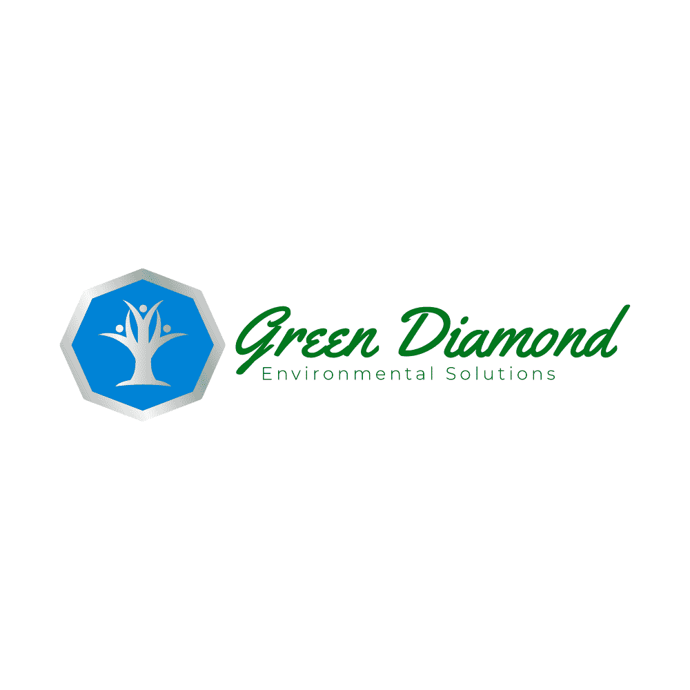Green environmental services company logo design