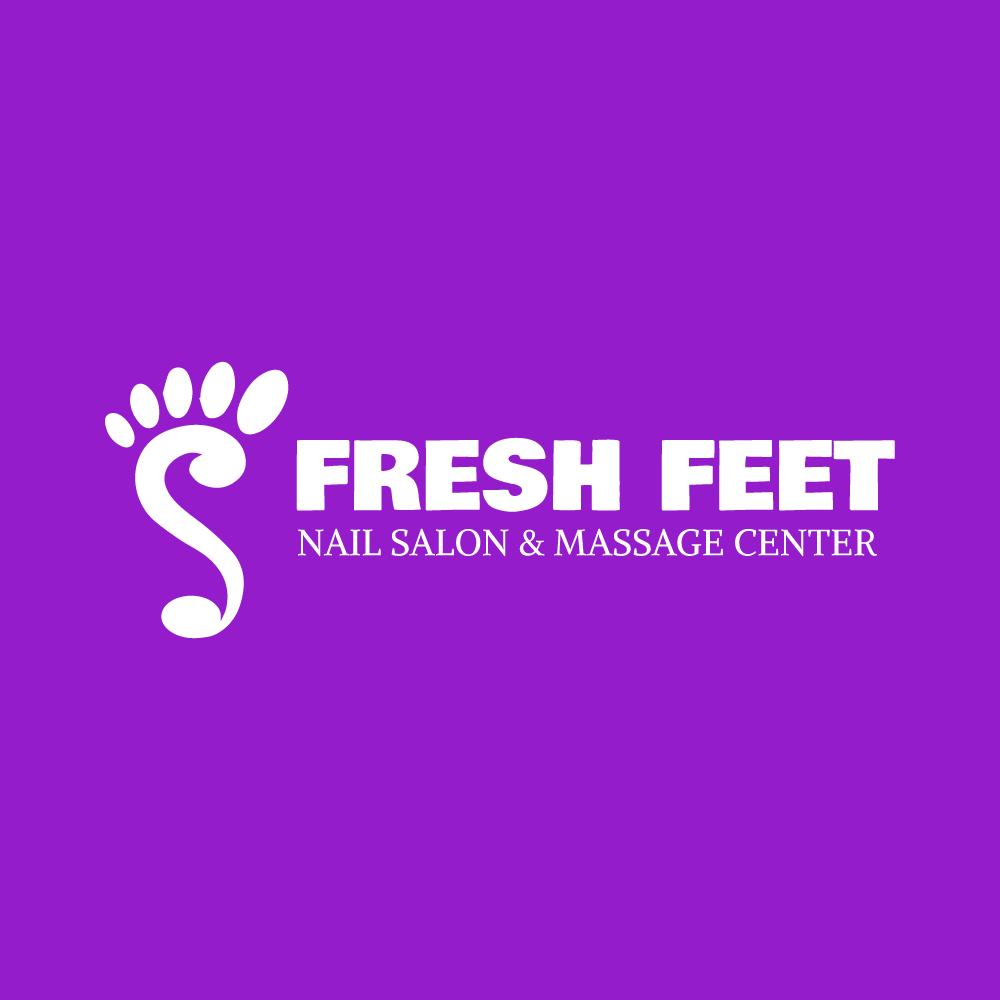 Foot massage and nail design logo sample